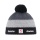 Polar Bear Winter Hat Star SP with Pom Pom grey/black Kids